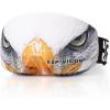 EXP VISION Protective Ski Goggle Cover Microfiber Ski Goggle Cover Protectors for Snow Ski Goggles Motorcycle Glasses (White-Eagle)