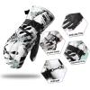 EXP VISION Waterproof Snow Ski Gloves Men Women, Touchscreen Winter Warm Gloves for Skating Shoveling