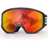 EXP VISION Ski/Snowboard Goggles, Anti-Fog Snow Goggles for Men & Women – Perfect for Skiing, Snowboarding & Winter Sports(Black Frame-red)