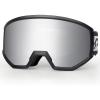 EXP VISION Ski/Snowboard Goggles, Anti-Fog Snow Goggles for Men & Women – Perfect for Skiing, Snowboarding & Winter Sports(Black Frame-silver)