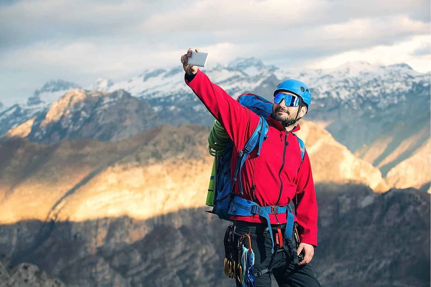 imageEXP VISION Polarized Cycling Glasses UV 400 Sports Sunglasses Biking Goggles Running Hiking Golf Fishing DrivingPink