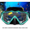 Adult Pano 3 Scuba Diving Mask, Tempered Glass Snorkel Mask Anti-Fog Swim Mask No Leakage Swim Goggles with Nose Cover Snorkeling Gear for Snorkeling, Freediving, Swimming(Black/ Aque)