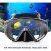 Adult Pano 3 Scuba Diving Mask, Tempered Glass Snorkel Mask Anti-Fog Swim Mask No Leakage Swim Goggles with Nose Cover Snorkeling Gear for Snorkeling, Freediving, Swimming(Premium Grey)