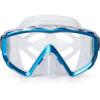 Adult Pano 3 Scuba Diving Mask, Tempered Glass Snorkel Mask Anti-Fog Swim Mask No Leakage Swim Goggles with Nose Cover Snorkeling Gear for Snorkeling, Freediving, Swimming(Sky blue)
