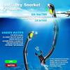 Adult Pano 3 Scuba Diving Mask, Tempered Glass Snorkel Mask Anti-Fog Swim Mask No Leakage Swim Goggles with Nose Cover Snorkeling Gear for Snorkeling, Freediving, Swimming(Black Set)