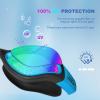 EXP VISION Adult Swim Goggles, Anti Fog Swimming Goggles Women Men No Leaking Triathlon Water Goggles(Blue(mirror Blue))