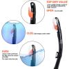 EXP VISION Dry Snorkel, Adult Dive Snorkel Free Breath Diving Snorkel Tube Food-Grade Silicone Mouthpiece Snorkeling Gear with Splash Guard Top Valve and Headstrap Clip for Snorkeling Swimming(Black)