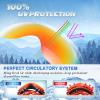 EXP VISION Kids Ski Goggles, Anti-Fog Child Snowboard Goggles Over Glasses Snow Goggles for Boys Girls Toddler Age 3-14(Orange Frame/Red Lens)