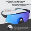 EXP VISION Polarized Cycling Glasses, UV 400 Sports Sunglasses Biking Goggles Running Hiking Golf Fishing Driving(Dark Blue)