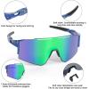 EXP VISION Polarized Cycling Glasses, UV 400 Sports Sunglasses Biking Goggles Running Hiking Golf Fishing Driving(Green)