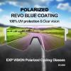 EXP VISION Polarized Cycling Glasses, UV 400 Sports Sunglasses Biking Goggles Running Hiking Golf Fishing Driving(Pink)
