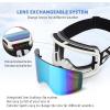 EXP VISION Ski/Snowboard Goggles Parent-child Snow Goggles Over Glasses for Men, Women Youth Kids(Adult Ski Goggles-blue)