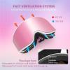 EXP VISION Ski/Snowboard Goggles Parent-child Snow Goggles Over Glasses for Men, Women Youth Kids(Adult Ski Goggles-cherry Pink)