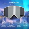 EXP VISION Ski/Snowboard Goggles Parent-child Snow Goggles Over Glasses for Men, Women Youth Kids(Adult Ski Goggles-wsilver)