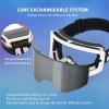 EXP VISION Ski/Snowboard Goggles Parent-child Snow Goggles Over Glasses for Men, Women Youth Kids(Adult Ski Goggles-wsilver)