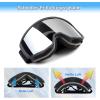 EXP VISION Ski/Snowboard Goggles for Men Women, OTG Snow Goggles Anti Fog UV Protection(Black Frame Sliver)