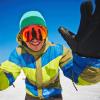 EXP VISION Snowboard Ski Goggles Men Women Youth, Anti Fog OTG Winter Snow Goggles Spherical Detachable Lens(Red)