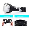 EXP VISION Snowboard Ski Goggles Men Women Youth, Anti Fog OTG Winter Snow Goggles Spherical Detachable Lens(Silver)