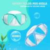 Kids Diving Mask 180° Anti-Fog Swim Mask, Tempered Glass Child Swim Goggles with Nose Cover Anti-Leak Kids Swim Goggles 4-14 Boys Girls for Diving, Snorkeling, Swimming(Blue+Aqua 2PCS)