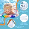 Kids Diving Mask 180° Anti-Fog Swim Mask, Tempered Glass Child Swim Goggles with Nose Cover Anti-Leak Kids Swim Goggles 4-14 Boys Girls for Diving, Snorkeling, Swimming(Orange)
