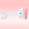 Kids Snorkel Swim Mask, Child Diving Mask Anti-Fog Swim Goggles with Nose Cover for Snorkeling Diving Swimming(Pale Pink)
