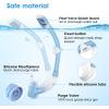 Kids Swim Mask, 180° Panoramic Child Diving Mask Anti-Fog Kids Swim Goggles with Nose Cover for Swimming, Diving, Snorkeling for Boys and Girls Age 4-14(Blue Set)