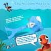 Kids Swim Mask 180° Snorkel Diving Mask, Anti-Fog Child Swim Goggles with Nose Cover No-Leak Swimming Goggles Anti-Shattered Lens for Youth 4-15(Blue+Aqua 2pcs)