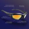 Polarized Motorcycle Riding Goggles, Windproof Cycling Glasses UV400 Outdoor Sports Sunglasses Interchangeable Lenes for Running, Baseball Golf, Driving, Fishing, Riding, Mountain Bike, Hiking