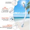Snorkel Set Pano 3 Window Adult Snorkeling Gear, Professional Snorkel Goggles Anti-Fog Diving Mask, Anti-Leak Swim Goggles and Dry Top Snorkel for Diving, Snorkeling, Swimming(Lake Blue)