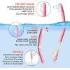Snorkel Set Pano 3 Window Adult Snorkeling Gear, Professional Snorkel Goggles Anti-Fog Diving Mask, Anti-Leak Swim Goggles and Dry Top Snorkel for Diving, Snorkeling, Swimming(Pink)