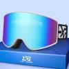 EXP VISION Ski/Snowboard Goggles Parent-child Snow Goggles Over Glasses for Men, Women Youth Kids(Adult Ski Goggles-blue)