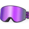 Adult Ski Goggles-purple