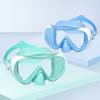 Kids Swim Mask 180° Snorkel Diving Mask, Anti-Fog Child Swim Goggles with Nose Cover No-Leak Swimming Goggles Anti-Shattered Lens for Youth 4-15(Blue+Aqua 2pcs)
