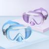 Kids Swim Mask 180° Snorkel Diving Mask, Anti-Fog Child Swim Goggles with Nose Cover No-Leak Swimming Goggles Anti-Shattered Lens for Youth 4-15(Purple+Blue 2pcs)