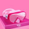 2PCS Kids Snorkeling Set Panoramic Snorkel Mask, Anti-Fog Youth Scuba Diving Mask Anti-Leak Dry Top Snorkel, Tempered Glass Swim Mask Professional Child Snorkeling Gear
