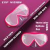 2PCS Kids and Adult Diving Mask Snorkeling Gear, Adult Scuba Dive Mask, Silicone Kids Swim Goggles with Nose Cover for Snorkeling Scuba Free Diving Spearfishing