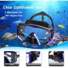 2pcs Adults Diving Mask and Fins Snorkel Set Snorkeling Gear, Snorkel Diving Mask, Panoramic HD Swim Mask, Anti-Fog Scuba Diving Goggles, Silicone Skirt Tempered Glass Dive Mask Adult Youth