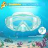180° Panoramic Kids Swim Goggles – Pano 3 Kids Diving Mask, Anti-Fog &Leak-Proof Child Swim Mask Unbreakable PC Lens Kids Goggles with Nose Cover for Boys & Girls (Age 4-14)(Aqua)