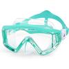 180° Panoramic Kids Swim Goggles – Pano 3 Kids Diving Mask, Anti-Fog &Leak-Proof Child Swim Mask Unbreakable PC Lens Kids Goggles with Nose Cover for Boys & Girls (Age 4-14)(Aqua)