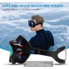 Snorkel Diving Mask Panoramic HD Swim Mask, Anti-Fog Scuba Diving Goggles,Tempered Glass Dive Mask Adult Youth Swim Goggles with Nose Cover for Diving, Snorkeling, Swimming(Black+Aqua 2 Pack)